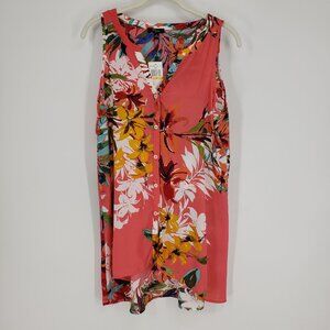 Cupio‎ Tropical Floral Tunic Top